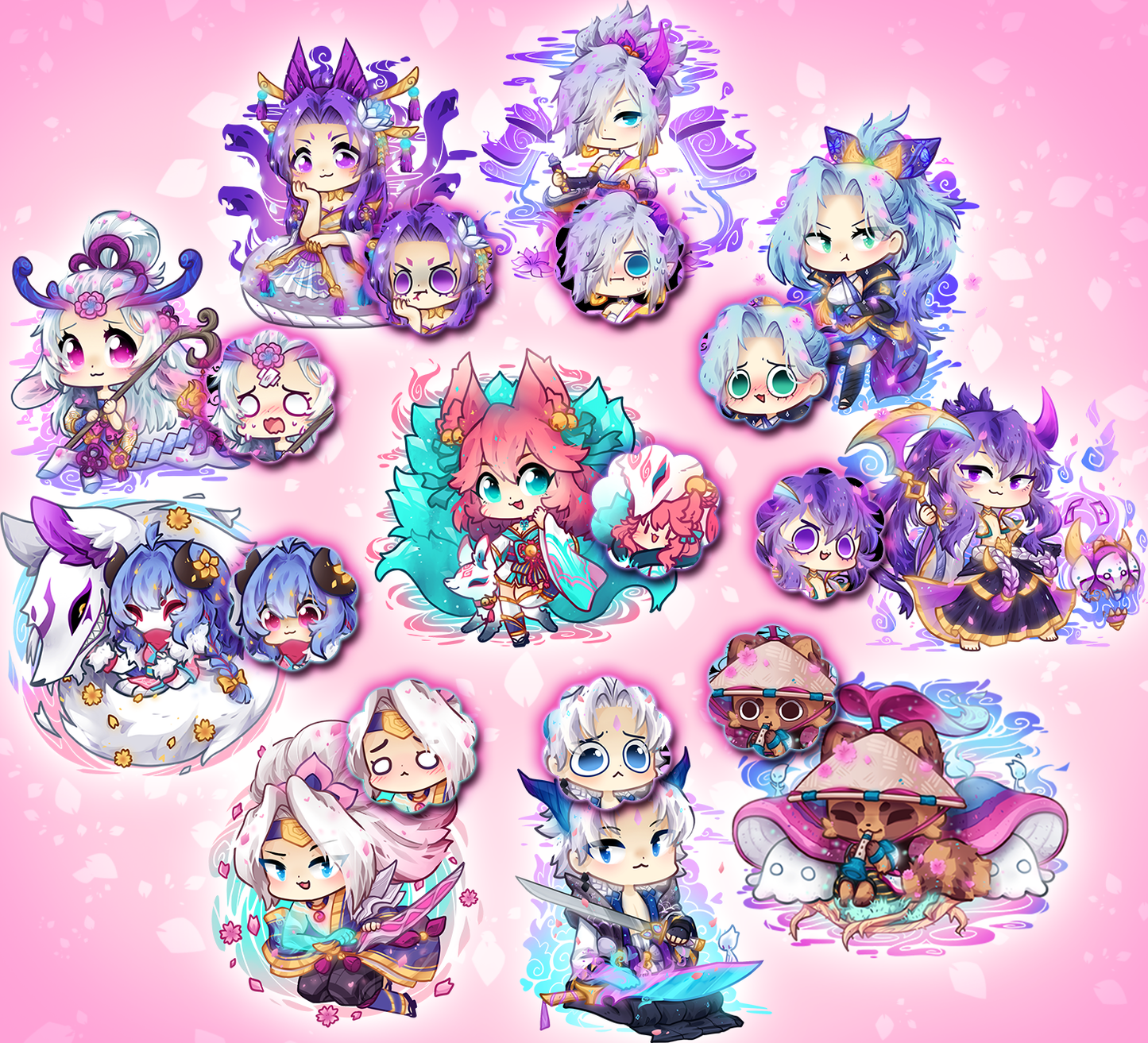 Acrylic Charms - Spirit Blossom