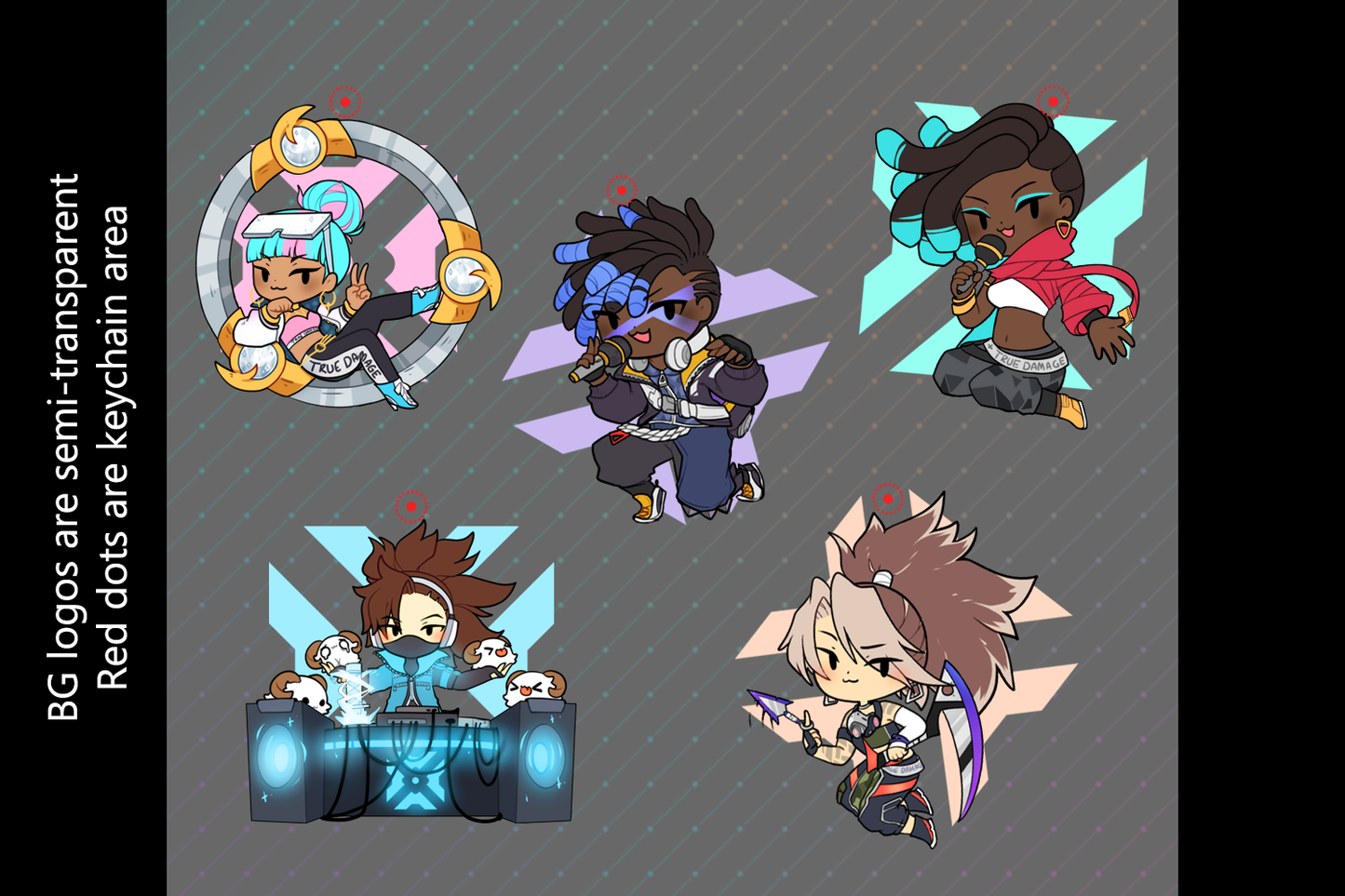 Acrylic Charms - True Damage