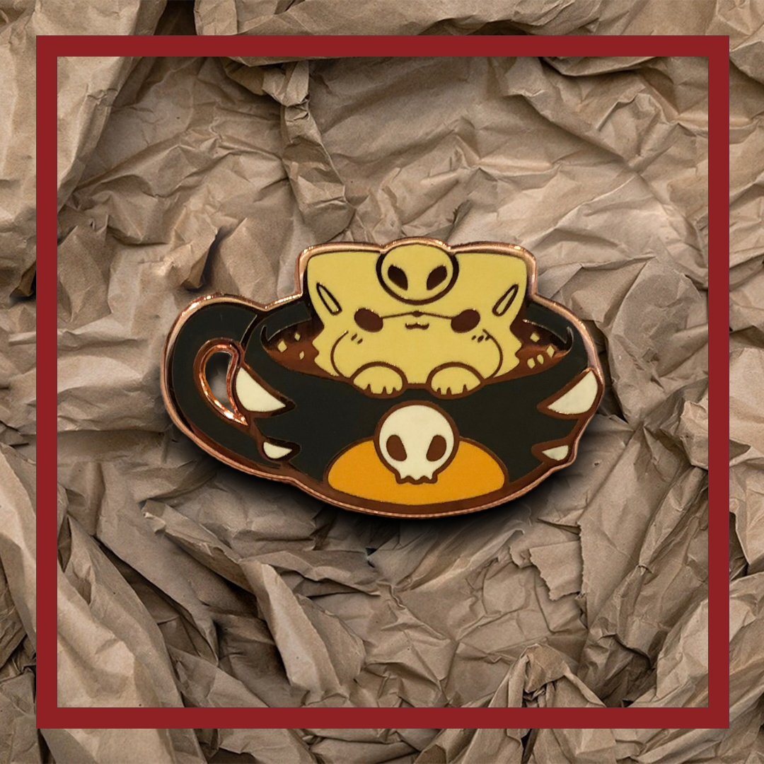 Enamel Pins -  Puppuccino (Flawed Only)