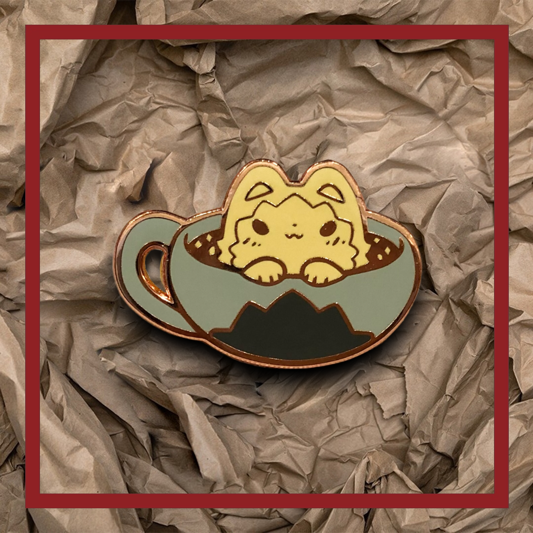 Enamel Pins -  Puppuccino (Flawed Only)