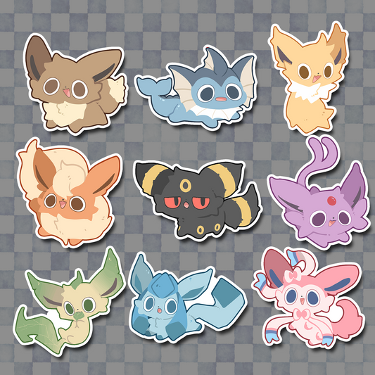 Vinyl Sticker - Eeveelution Round Eye Version