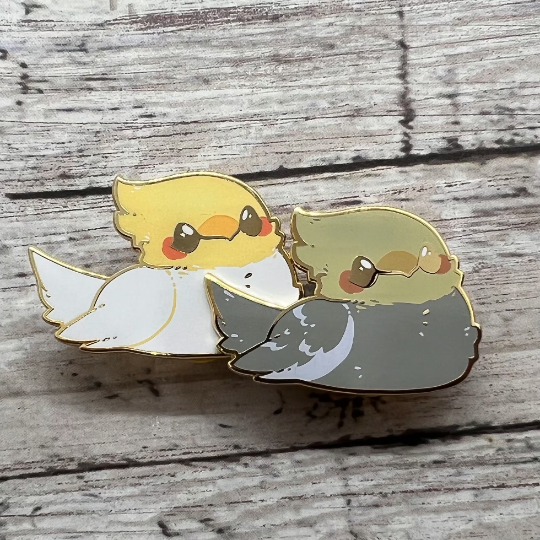 Enamel Pins - Cockatiels