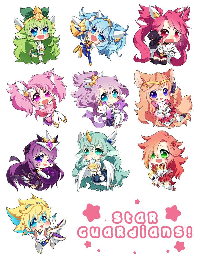 Acrylic Charms - Star Guardian Group 1 and 2