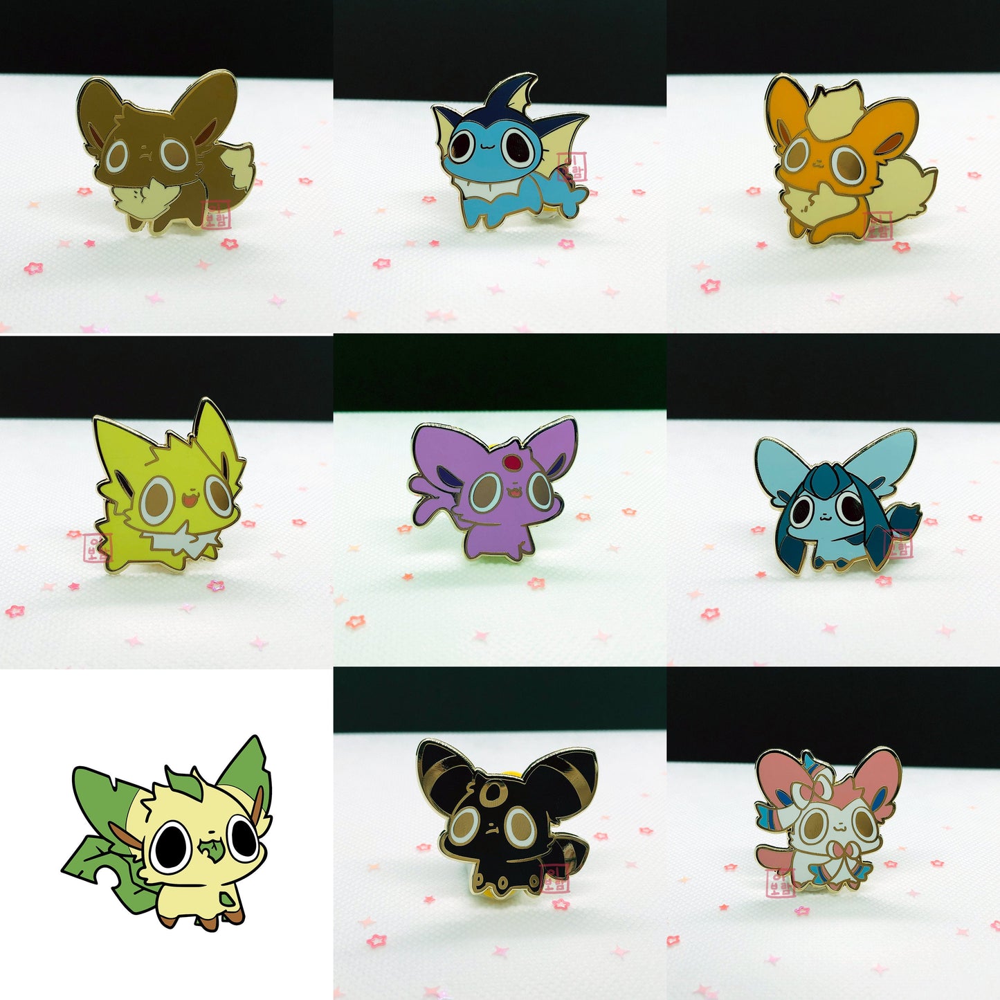 Enamel Pins - Eeveelution (Flawed only)
