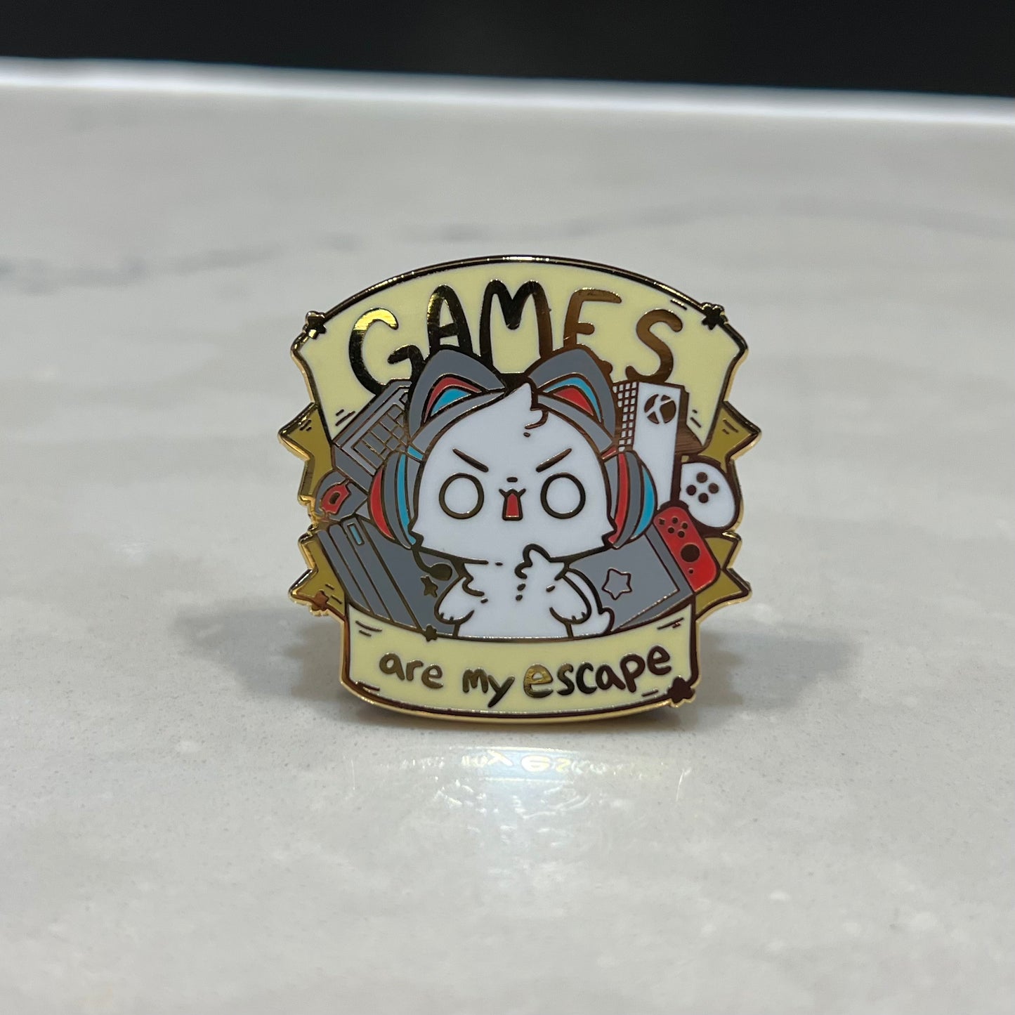 Enamel Pins - Games are my Escape