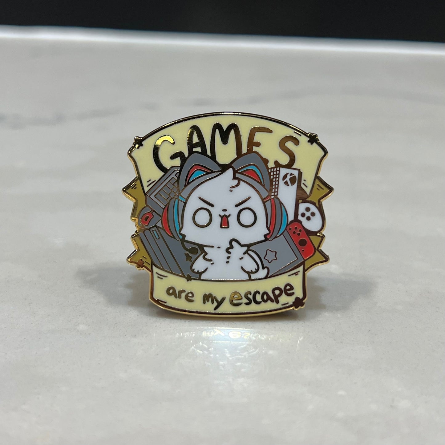 Enamel Pins -  Games are my Escape