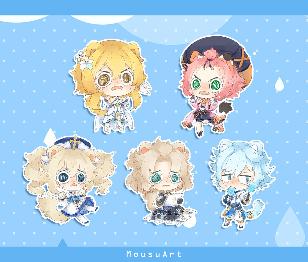 Genshin Impact + Demon Slayer Acrylic Charms