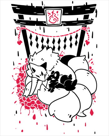 Shirt - Fox Guardian 3 (white shirt)
