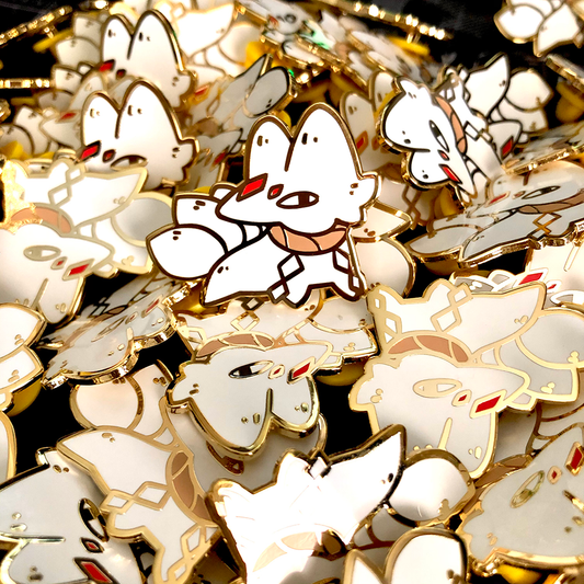 Enamel Pins -  White Fox