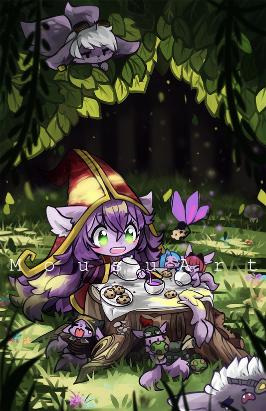 Print 11x17 - LoL LuLu Tea-party
